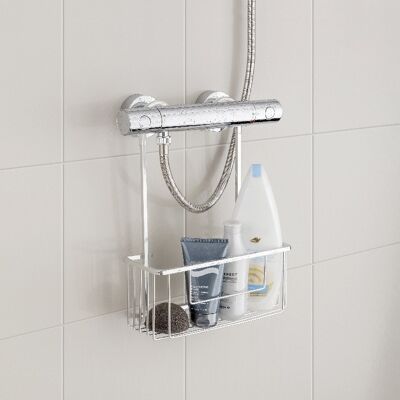 SHOWER BASKET WITH ALUMINUM HANGER