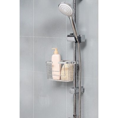 RECTANGULAR SHOWER SHELF WITH HANGER FOR ALUMINUM BARS