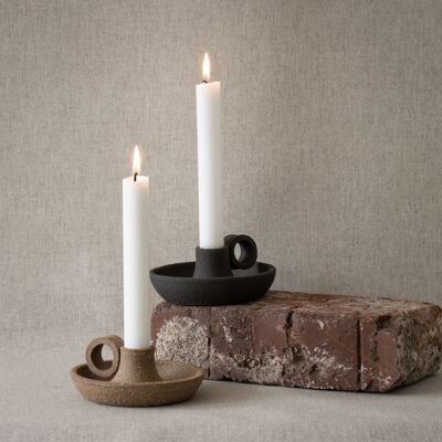 Chamber candle holder Brown