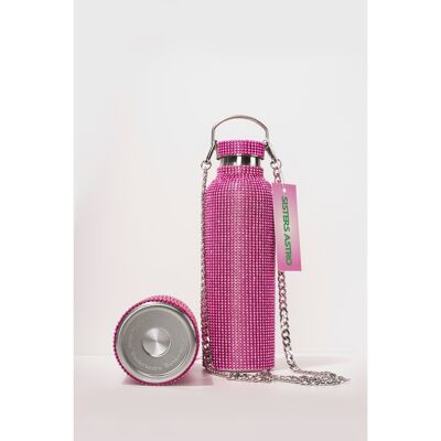 SISTERS ASTRO BOTTLE STRASS XL “MAGIC CHILD” PINK