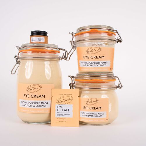 Eco Friendly Vegan Eye Cream with Cucumber, Hyaluronic Acid + Coffee - Bulk Refill
