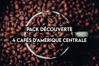 Pack découverte 4 cafés d'Amérique Centrale