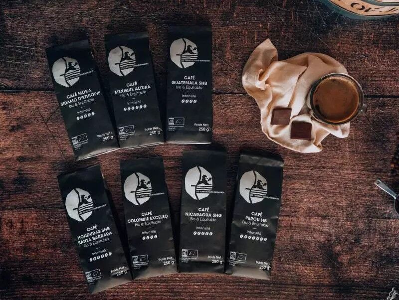 Pack of 7 fair trade organic coffees