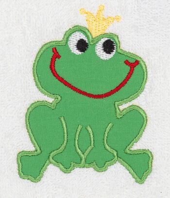 Serviette grenouille pour enfant, 100% coton, 50 x 100 cm 2