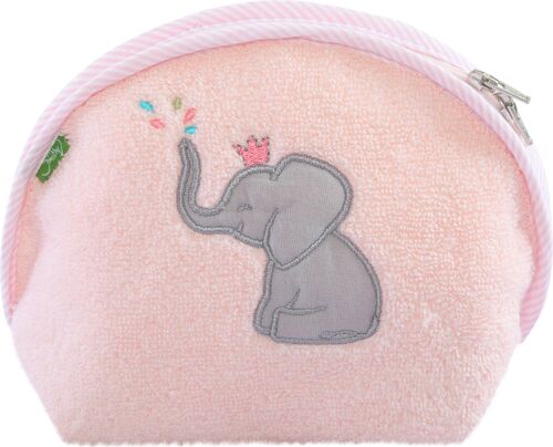 Waschtasche, Kulturtasche Elefant, rosa, Größe 20 x 13 cm