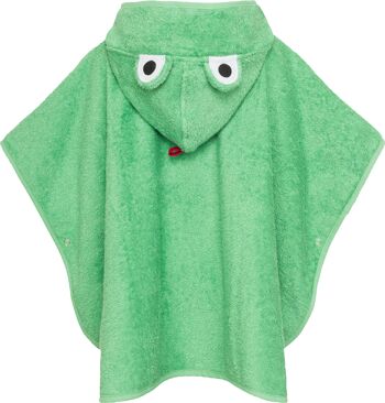 Poncho de bain grenouille pour filles et garçons, vert 4