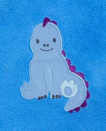 Serviette à capuche bébé avec dinosaure, 100 x 100 cm 5
