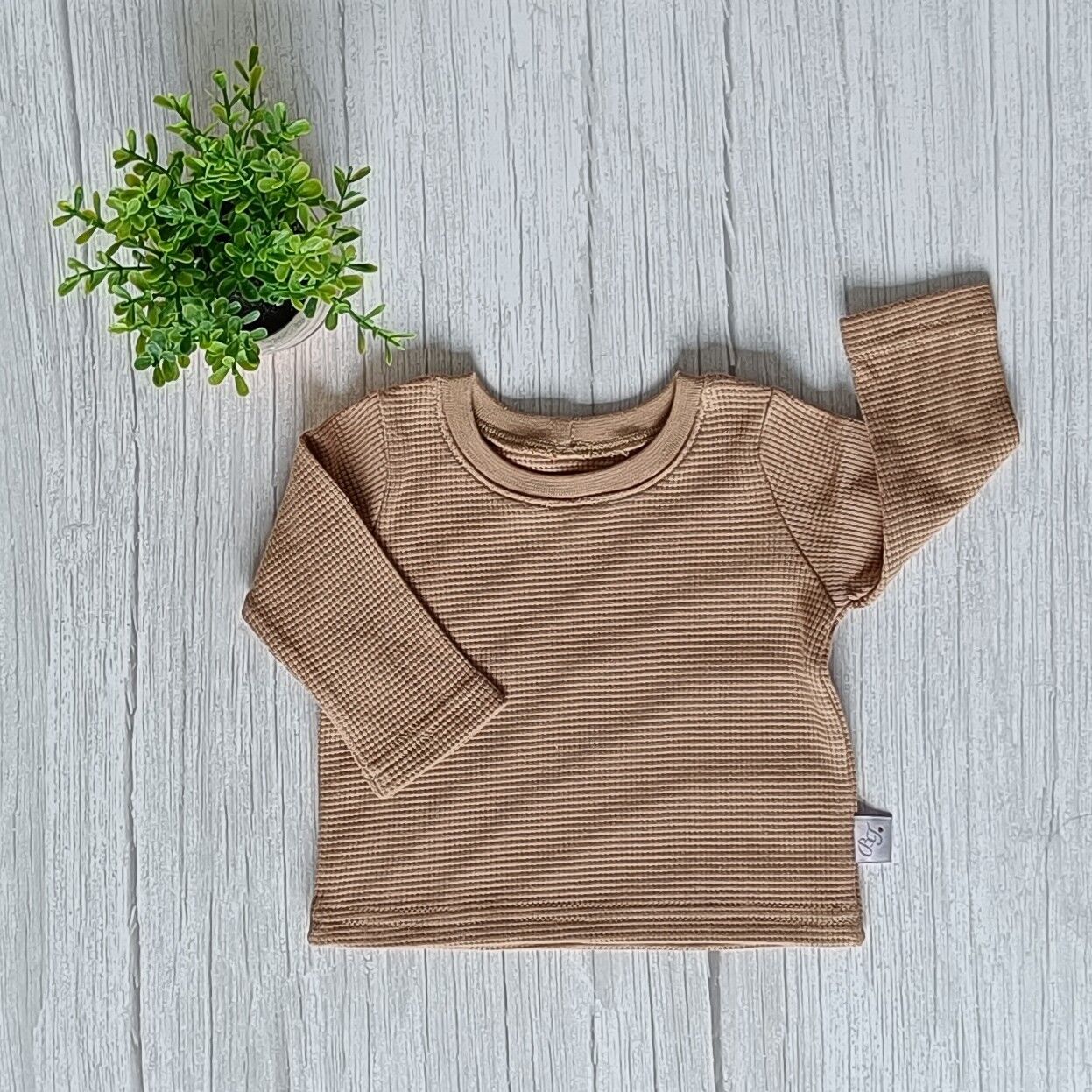 Longsleeve Waffel Jersey Cocoa