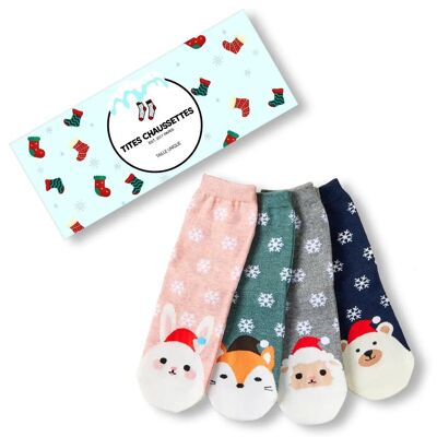 Christmas Snowflake Socks (Pack x4)