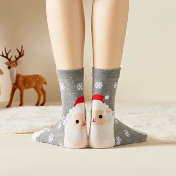 Chaussettes Flocons Noël (Lot x4) 8