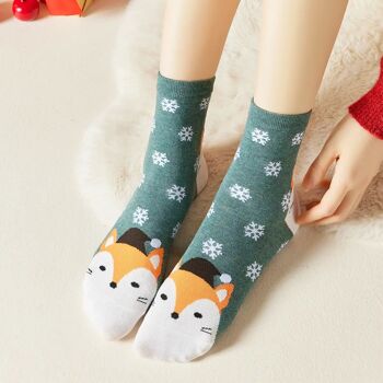 Chaussettes Flocons Noël (Lot x4) 10