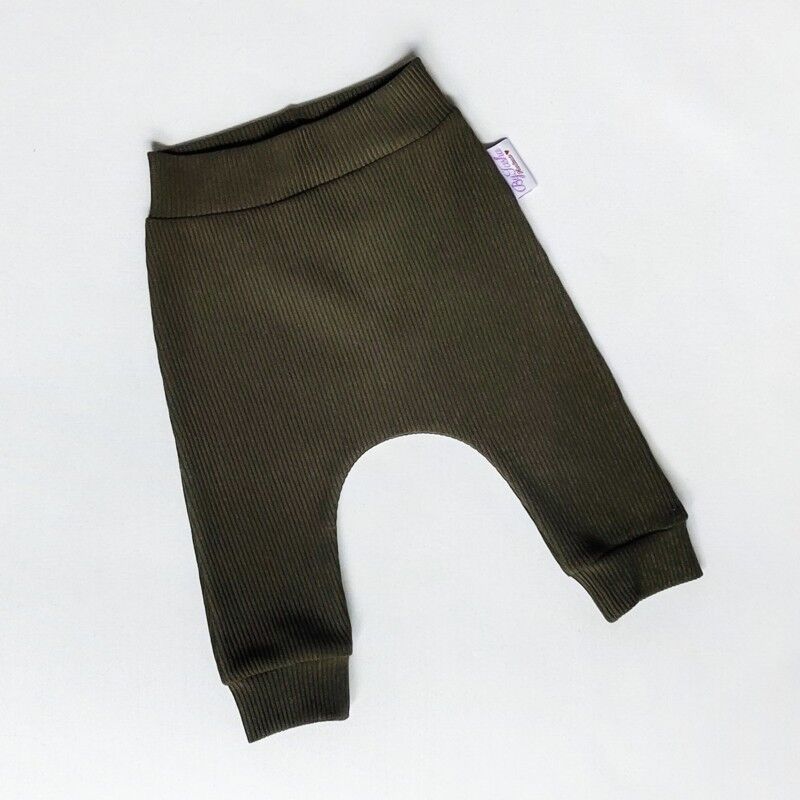 Haremshose Rib Army grün