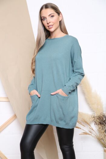 Pull Lake Green coupe confortable avec poches 2