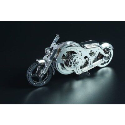 3D-Modell aus mechanischem Metall – Chrome Rider – Timeformachine