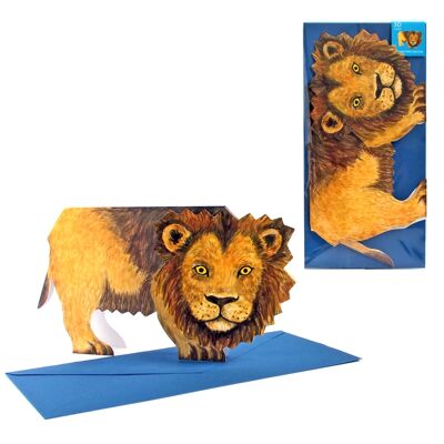 3D animal map lion