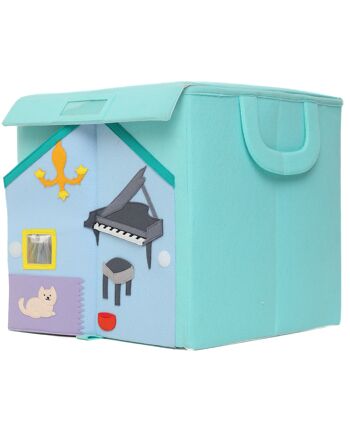 Boîte de rangement carrée - maison de poupée 2