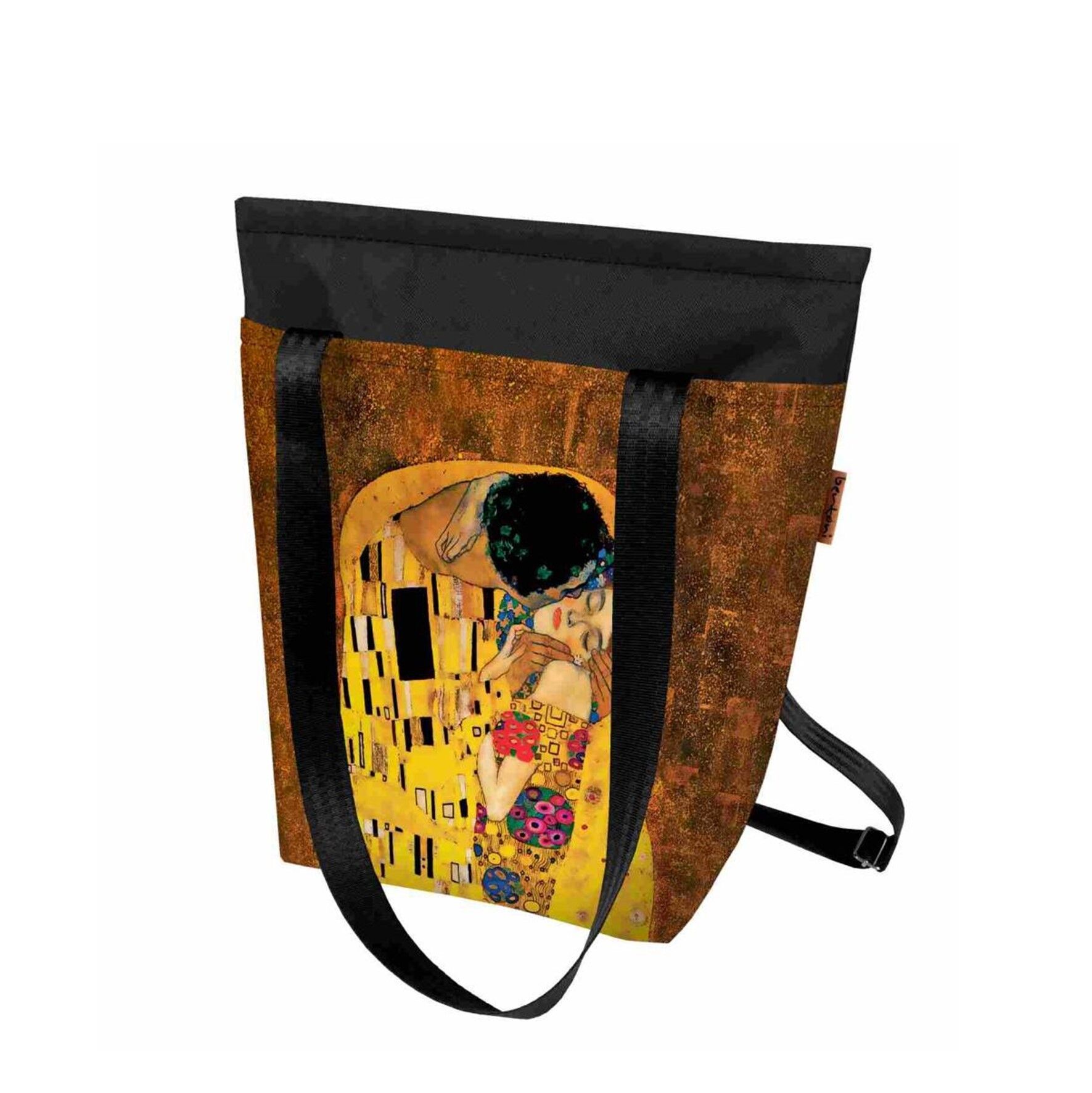 Klimt Il Bacio Borsa/Zaino In Tela 2en1 Bertoni