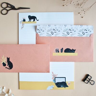 Briefpapier Set | Katzen