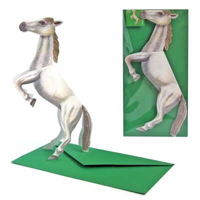 3D-Tierkarte Pferd