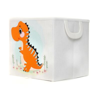 Boîte de rangement carrée - dino mignon