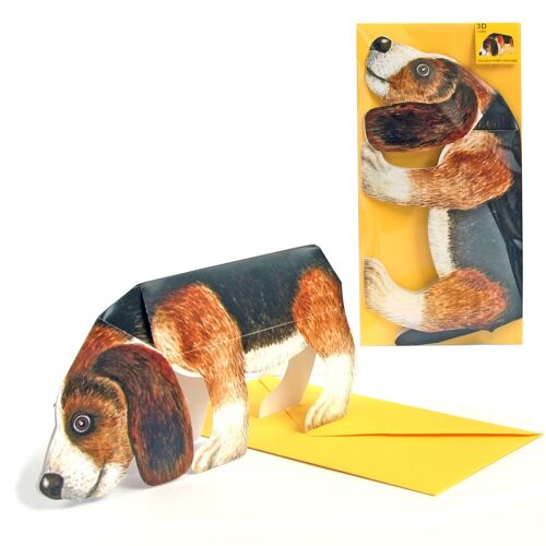 3D-Tierkarte Hund