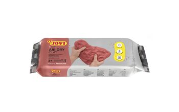 JOVI - Air Dry, Pasta de modelar Jovi, Secado al aire sin horno, Color terracota, 250 Gramos 2