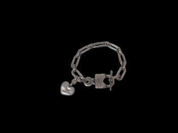 Bracelet chaîne avec cadenas 2