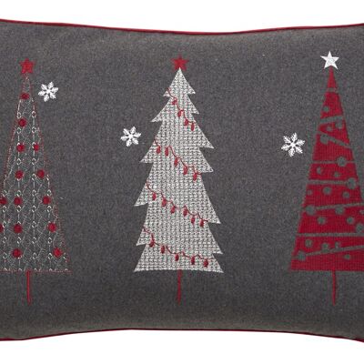 Festive Trees Cushion Winter Décor Pillow