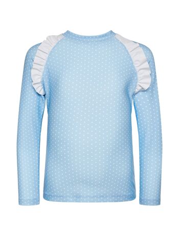 RASHGUARD À VOLANTS BLEU MAYA 1