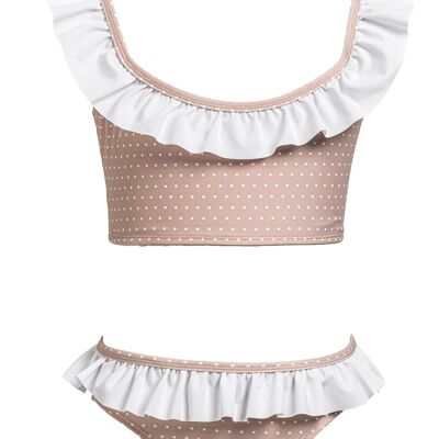 BIKINI CON RUCHES PUNTINI DI SABBIA
