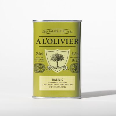 Huile d'olive aromatique au Basilic - 250mL BEST-SELLER