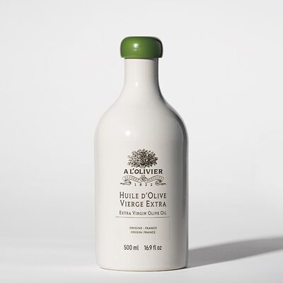 Natives Olivenöl extra aus Frankreich - Steinzeugflasche - 500 ml