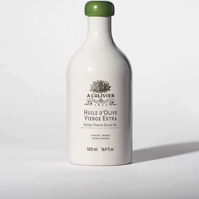 Huile d'olive vierge extra de France - bouteille en Grès - 500mL
