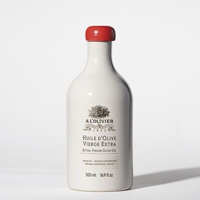 Extra natives Olivenöl – Steinzeugflasche – 500 ml BESTSELLER