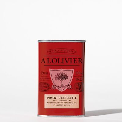Aromatisches Olivenöl mit Espelette-Pfeffer - 250 ml