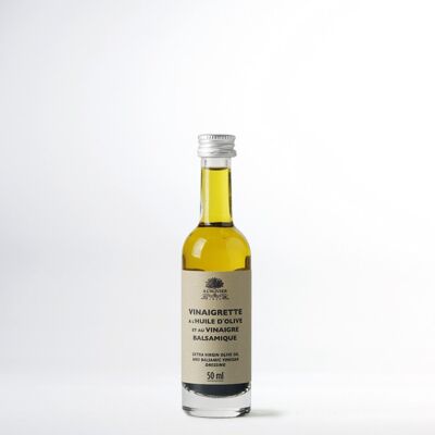 Vinaigrette huile d'olive et vinaigre balsamique - 50mL  : idéal pour panier gourmand
