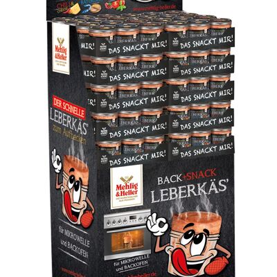 Display Indietro+Snack Leberkäs´ (120 bicchieri á 250g)