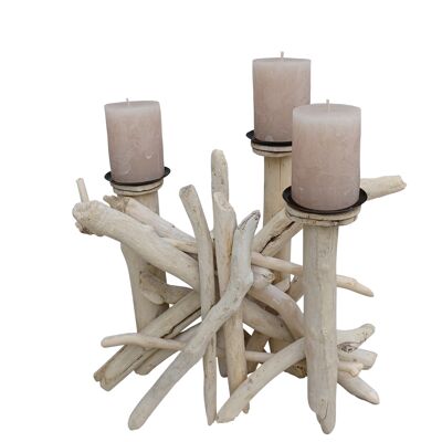 candlestick from driftwood