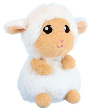 Peluche animaux de la ferme, Kidimols, 14 cm, 6 modèles assortis, en boite présentoir 5