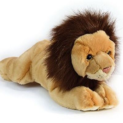 Lying safari soft toy, 45 cm, 3 assorted models