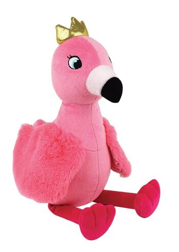 Peluche Flamand rose 37 cm, avec étiquette 1