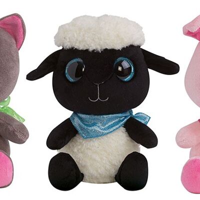 Lookiz plush, with big eyes, 24 cm, 3 assorted models, with tag