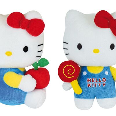 Peluche Hello Kitty Retro, 17 cm, 2 modelos surtidos, con etiqueta