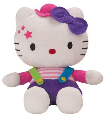 Peluche Hello Kitty Circus, 17 cm, 3 modèles assortis, en boite présentoir 3