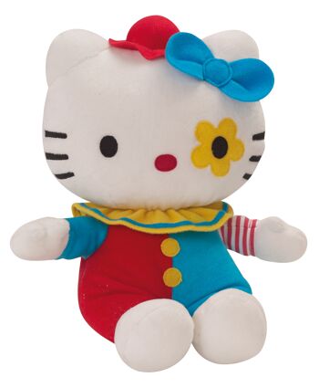 Peluche Hello Kitty Circus, 17 cm, 3 modèles assortis, en boite présentoir 4