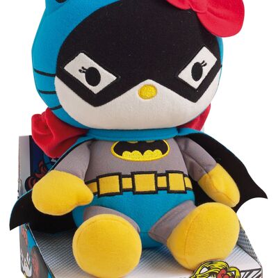 Hello Kitty Plüsch verkleidet als Batwoman, 27 cm, in Box
