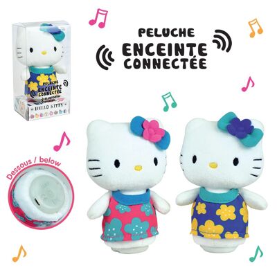 Hello Kitty soft toy with Bluetooth and connected speaker, 11 cm, 2 assorted models, in box