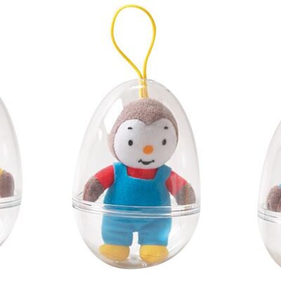 T'CHoupi plush in an egg, 12 cm, 3 assorted models, in display box