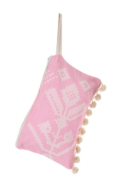 CLUTCH KENTIMA PONPON PINK