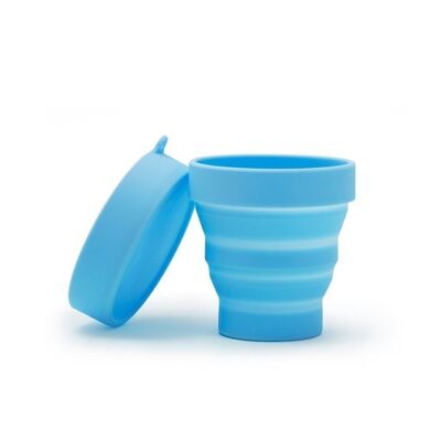 Vaso esterilizador copa menstrual Clín Azul